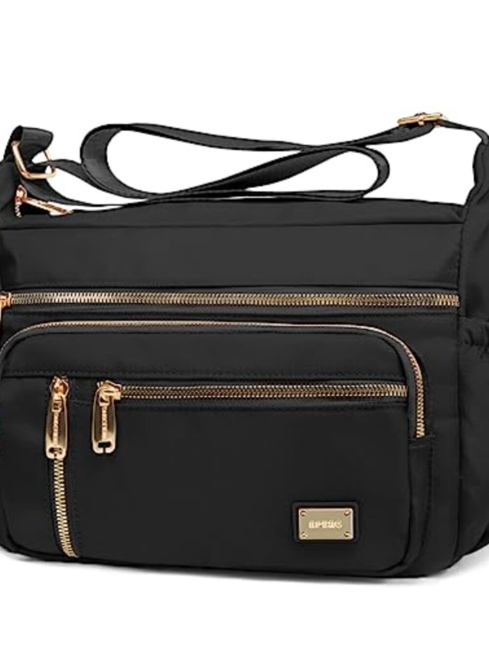NPBAG Crossbody Bag Nylon Shoulder Purse Waterproof Multi-Pockets